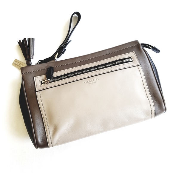 Coach Handbags - Coach || Large Legacy Colorblock Leather Wristlet